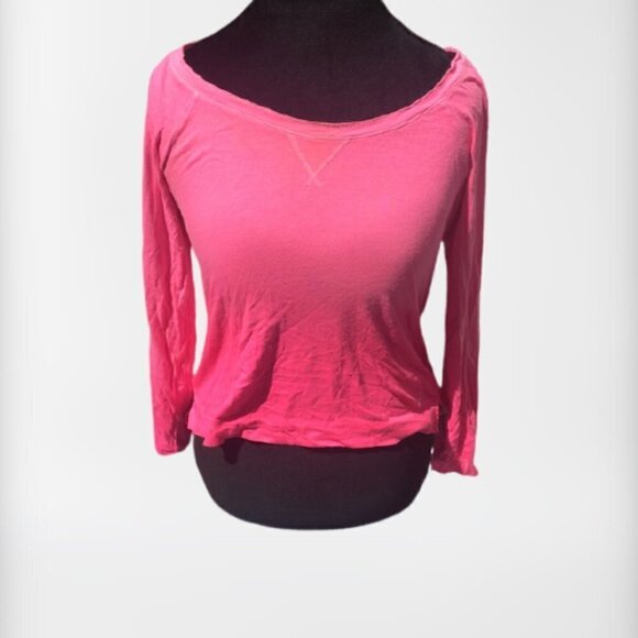 Hollister Hot Pink Ombré Long Sleeve Top | Small - Picture 1 of 7
